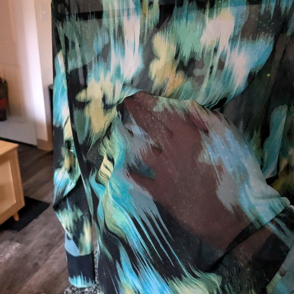 Future Collective Semi-Sheer Button-Down - Picture 4 of 6